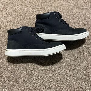 Timberland Bria High womens Size 8 Black Walking Casual Leather Boots Shoe